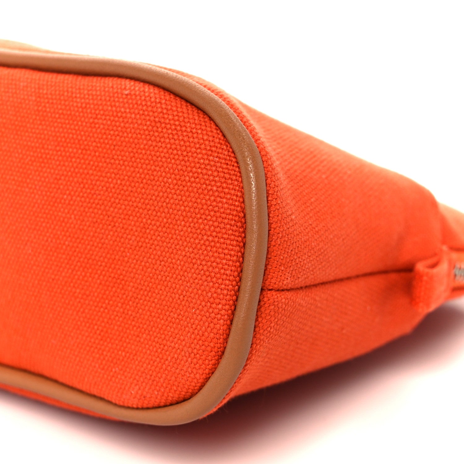 Hermes Cotton Canvas Mini Mini Bolide Travel Cosmetic Pouch Feu 9 of 9