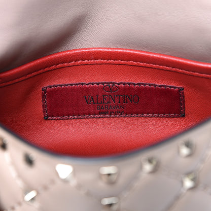 Valentino Garavani Nappa Small Rockstud Spike Shoulder Bag Poudre 8 of 10