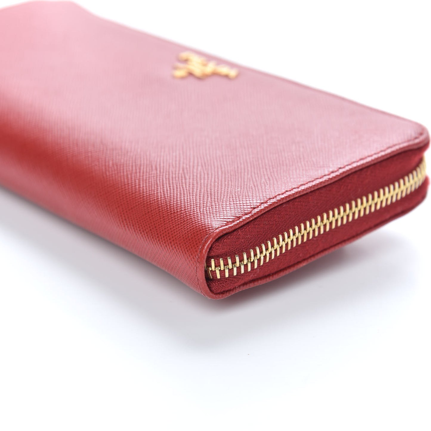 Saffiano Zip Around Wallet Fuoco