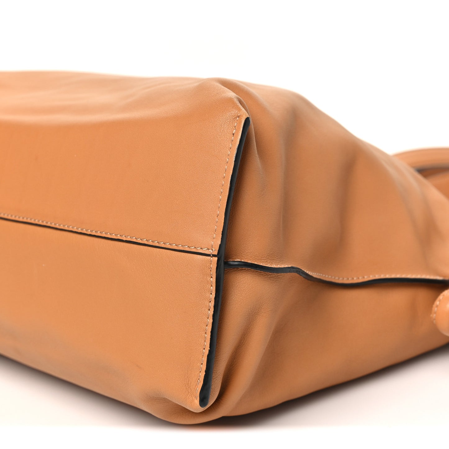 Calfskin Large Flamenco Knot Bag Warm Desert