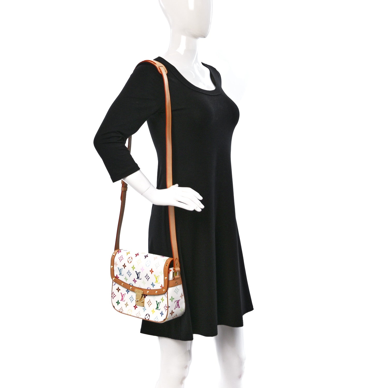 Louis Vuitton Monogram Multicolor Sologne White 2 of 15