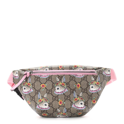 Gucci GG Supreme Monogram Childrens Bunny Print Belt Bag Multicolor 1 of 10