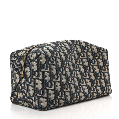 Christian Dior Oblique 30 Montaigne Cosmetic Pouch Blue 3 of 8