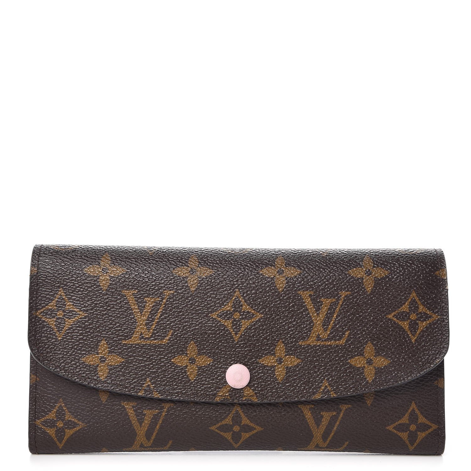 Louis Vuitton Monogram Emilie Wallet Rose Ballerine 1 of 8