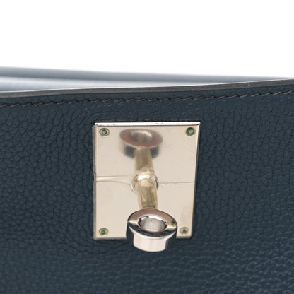 Hermes Taurillon Clemence Jypsiere 34 Bleu de Prusse 14 of 15