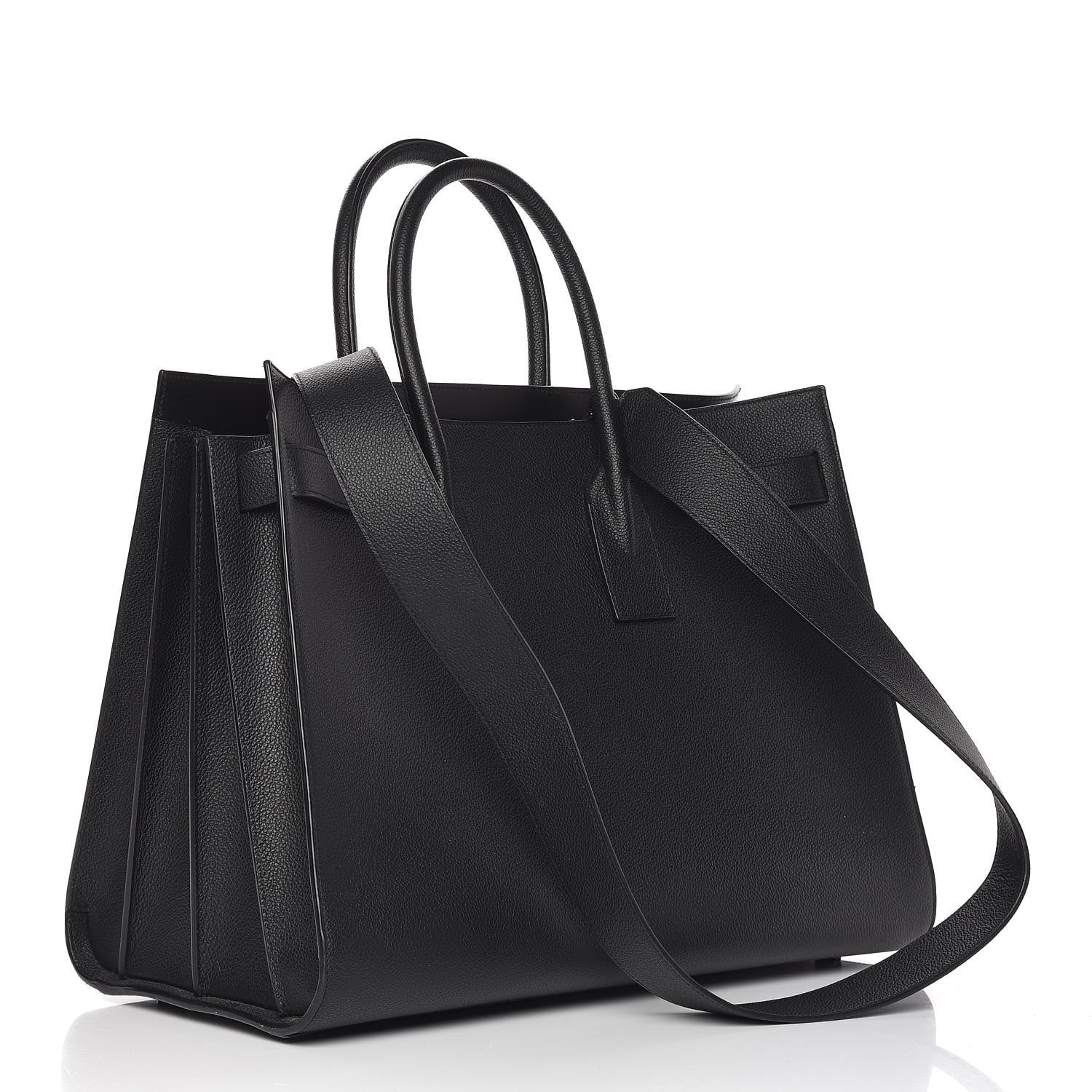 Saint Laurent Grained Calfskin Large Sac De Jour Carryall Black 3 of 11