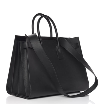 Saint Laurent Grained Calfskin Large Sac De Jour Carryall Black 3 of 11