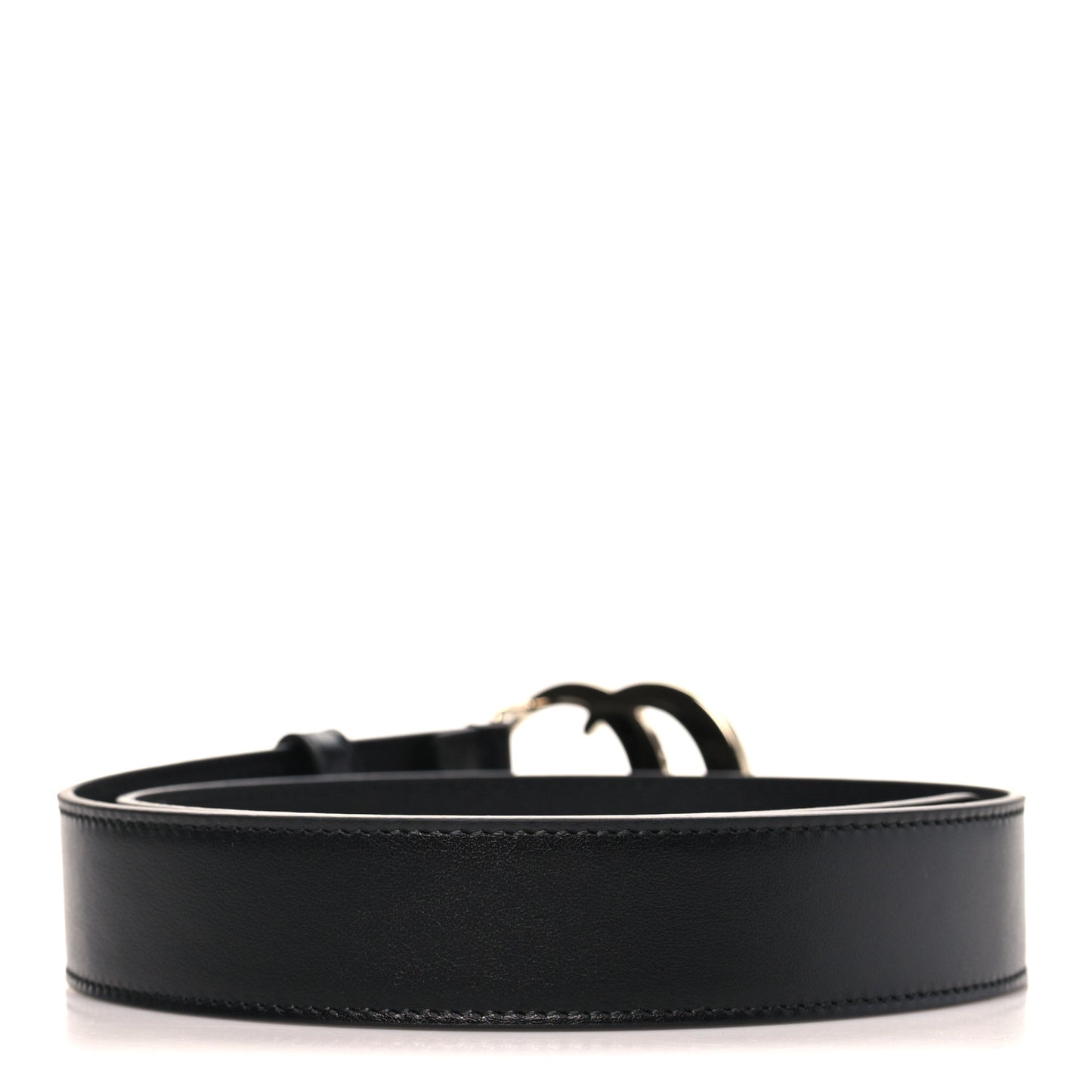 Plutone Calfskin Double G 30mm Belt 70 28 Black