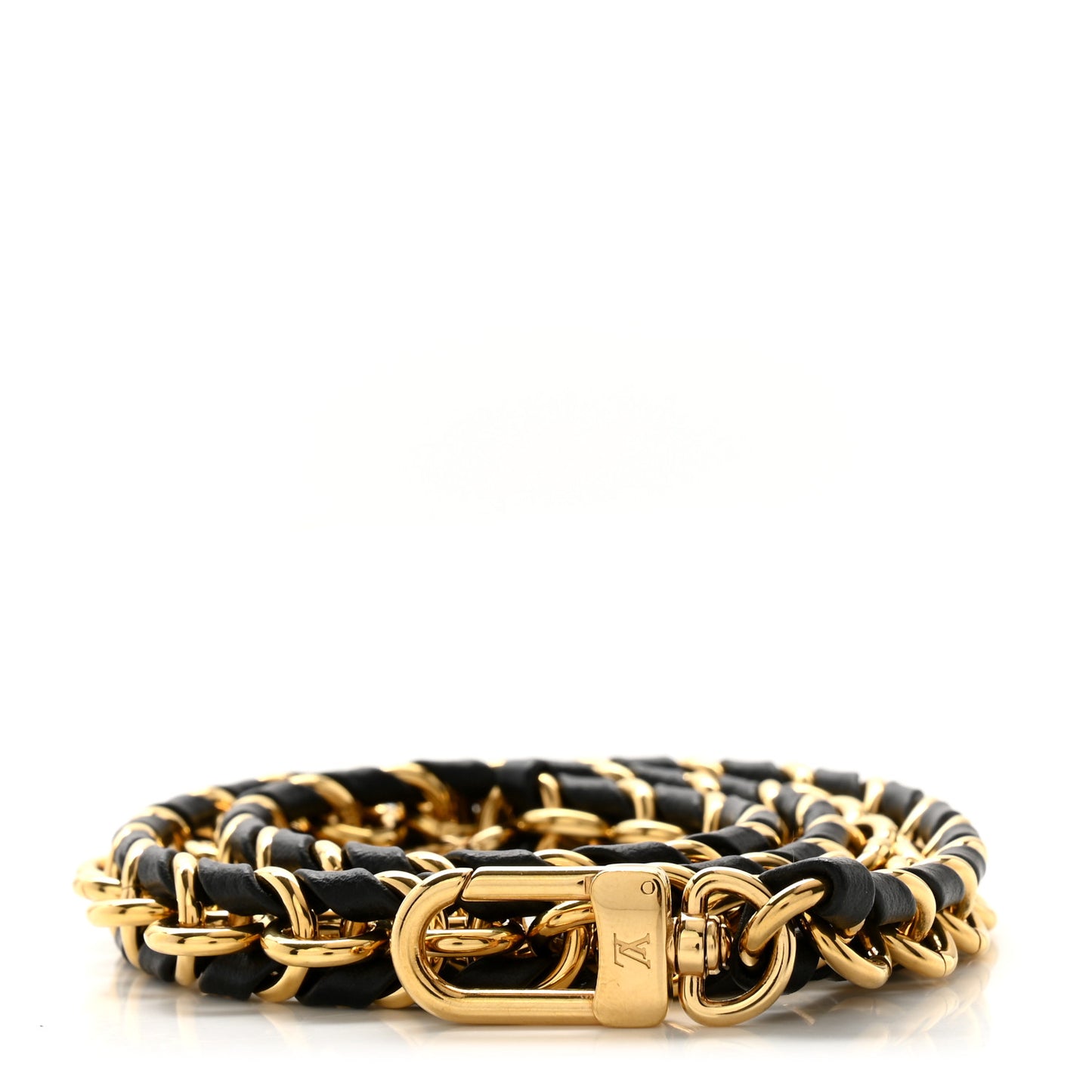 Calfskin Multi Pochette Chain Shoulder Strap Black Gold