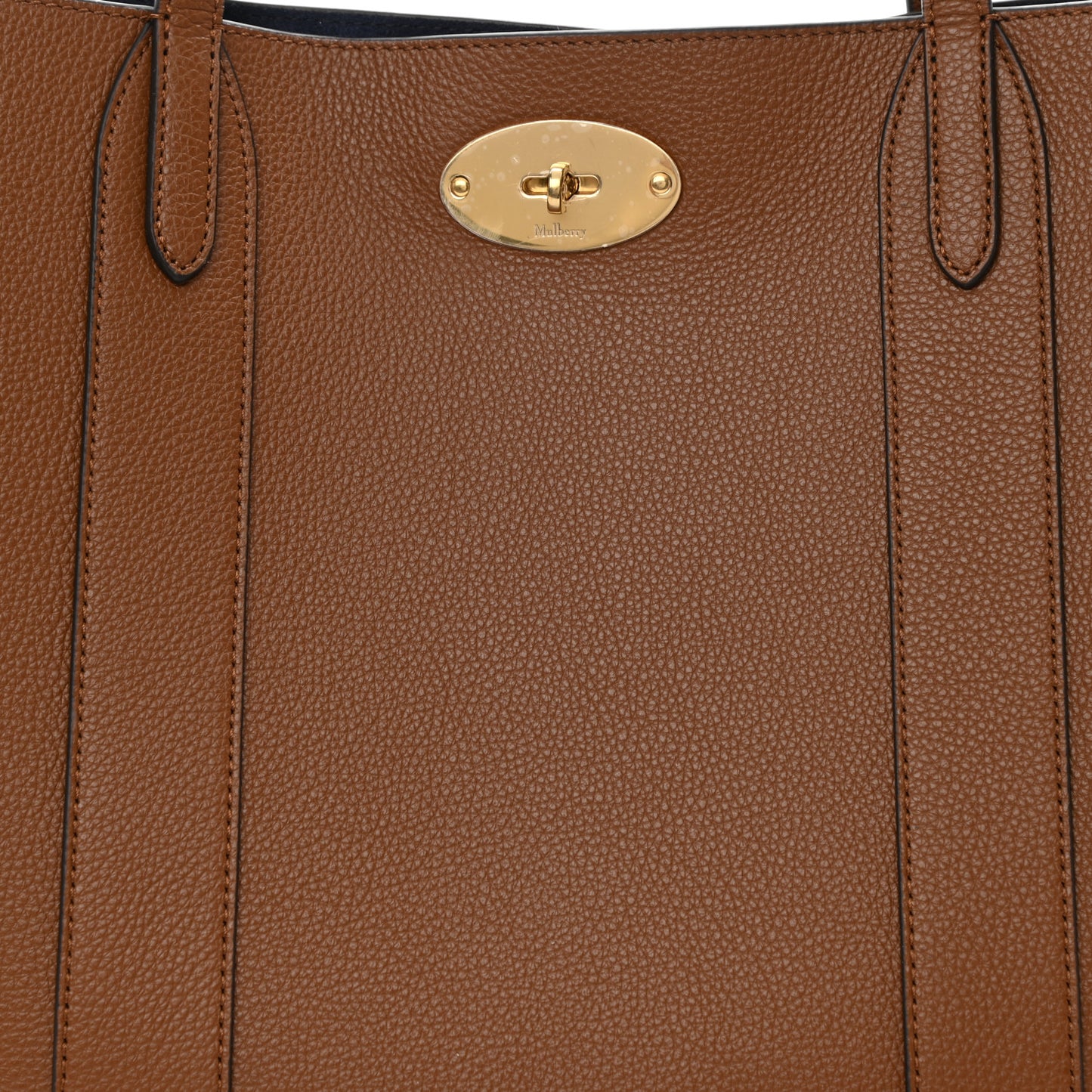 Small Classic Grain Bayswater Tote Oak Oxford Blue