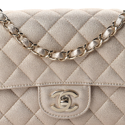 Chanel Metallic Lambskin Quilted Mini Rectangular Flap Gold 10 of 11