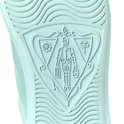 Gucci Calfskin Interlocking G Perforated Womens Ace Sneakers 35 Water Green Synthetic Green Garden 7 of 10