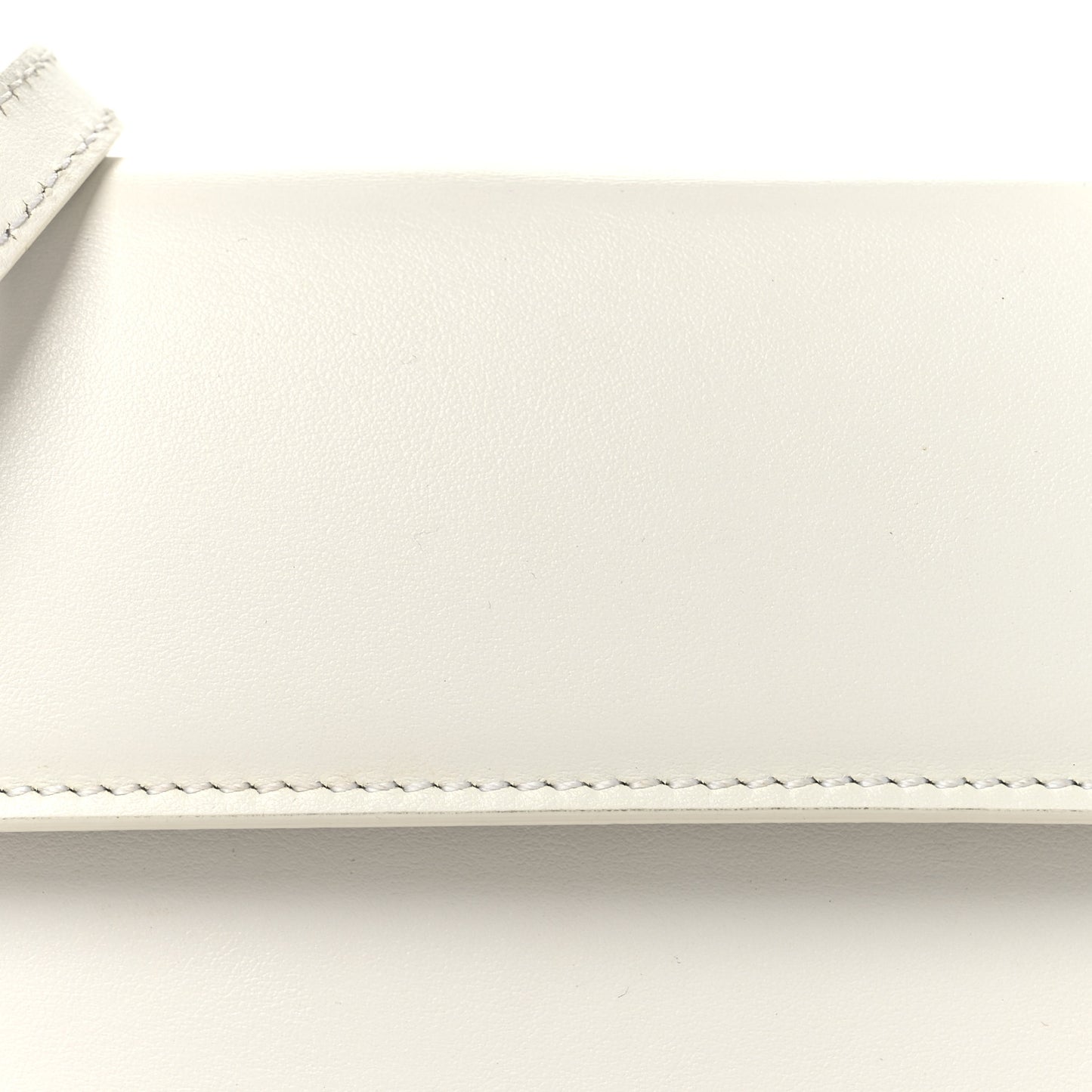 Smooth Calfskin Le Chiquito Long White
