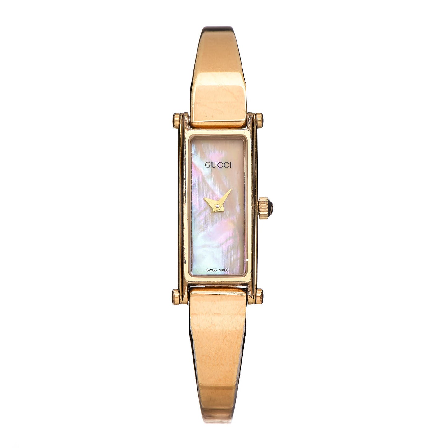 Stainless Steel Mother of Pearl 12mm 1500L Horsebit Quartz Watch