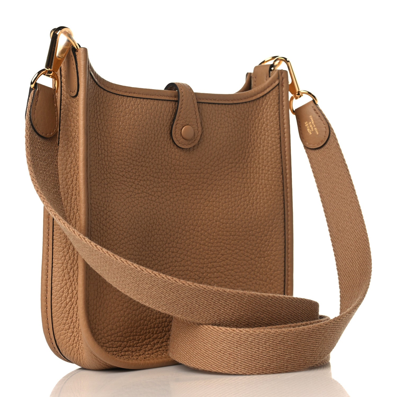 Hermes Taurillon Clemence Amazone Evelyne TPM Chai 3 of 9