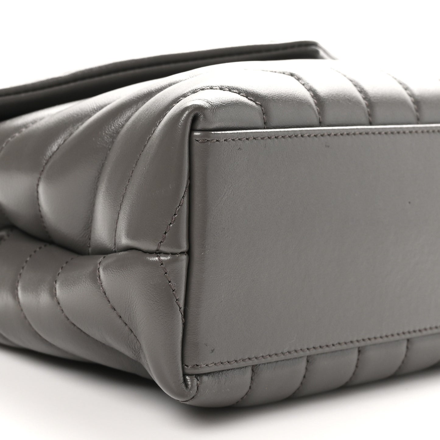 Calfskin Y Quilted Monogram Small Loulou Chain Satchel Earth