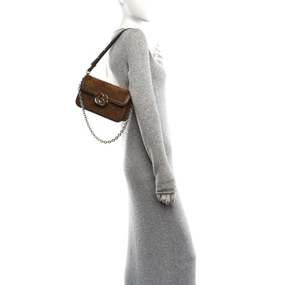Gucci Suede Microguccissima Go Small Shoulder Bag Brown 2 of 11