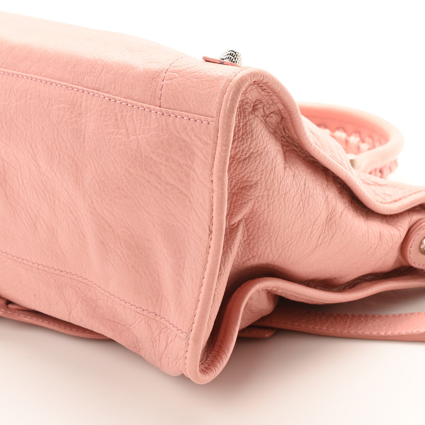 Agneau Giant 12 Silver Hardware City Rose Peche