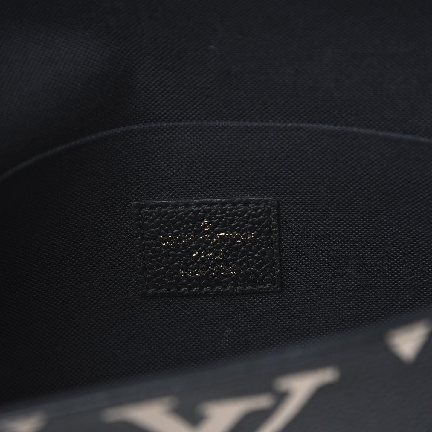 Empreinte Monogram Giant Crafty Pochette Felicie Black Creme