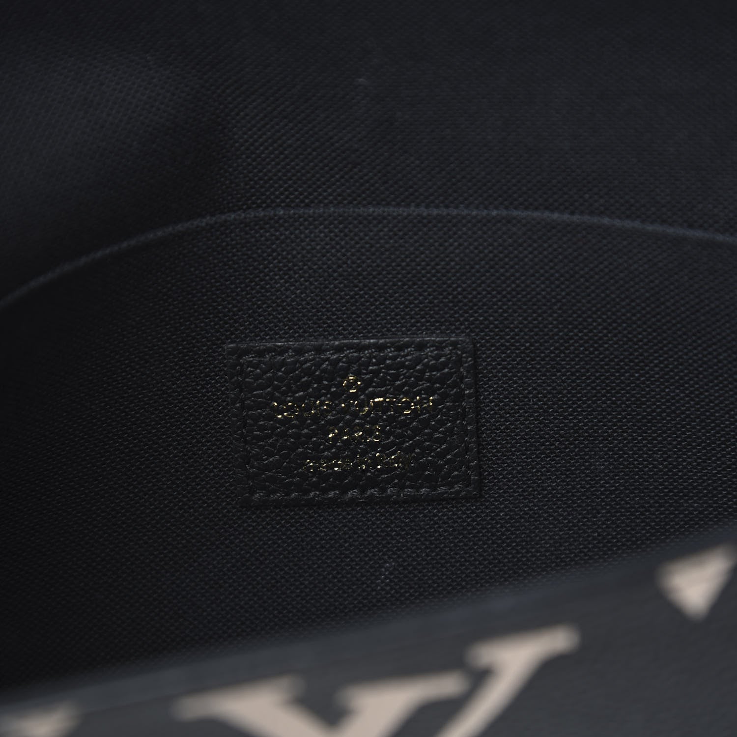 Louis Vuitton Empreinte Monogram Giant Crafty Pochette Felicie Black Creme 5 of 9