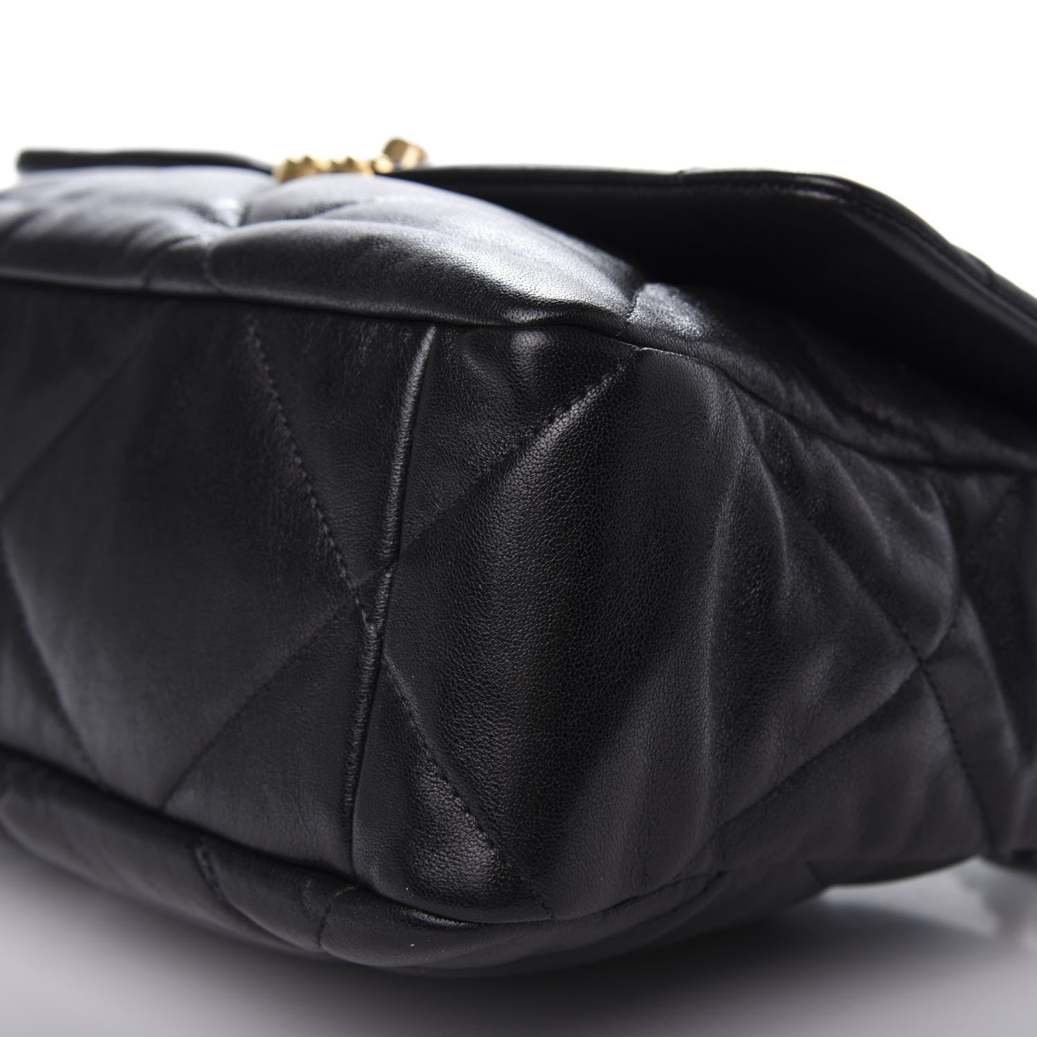 Chanel Lambskin Quilted Large 19 Flap Black 7 of 9
