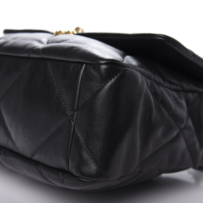Chanel Lambskin Quilted Large 19 Flap Black 7 of 9