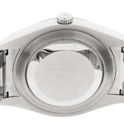 Rolex Stainless Steel 18K White Gold 41mm Oyster Perpetual Datejust Watch Black 126334 4 of 5