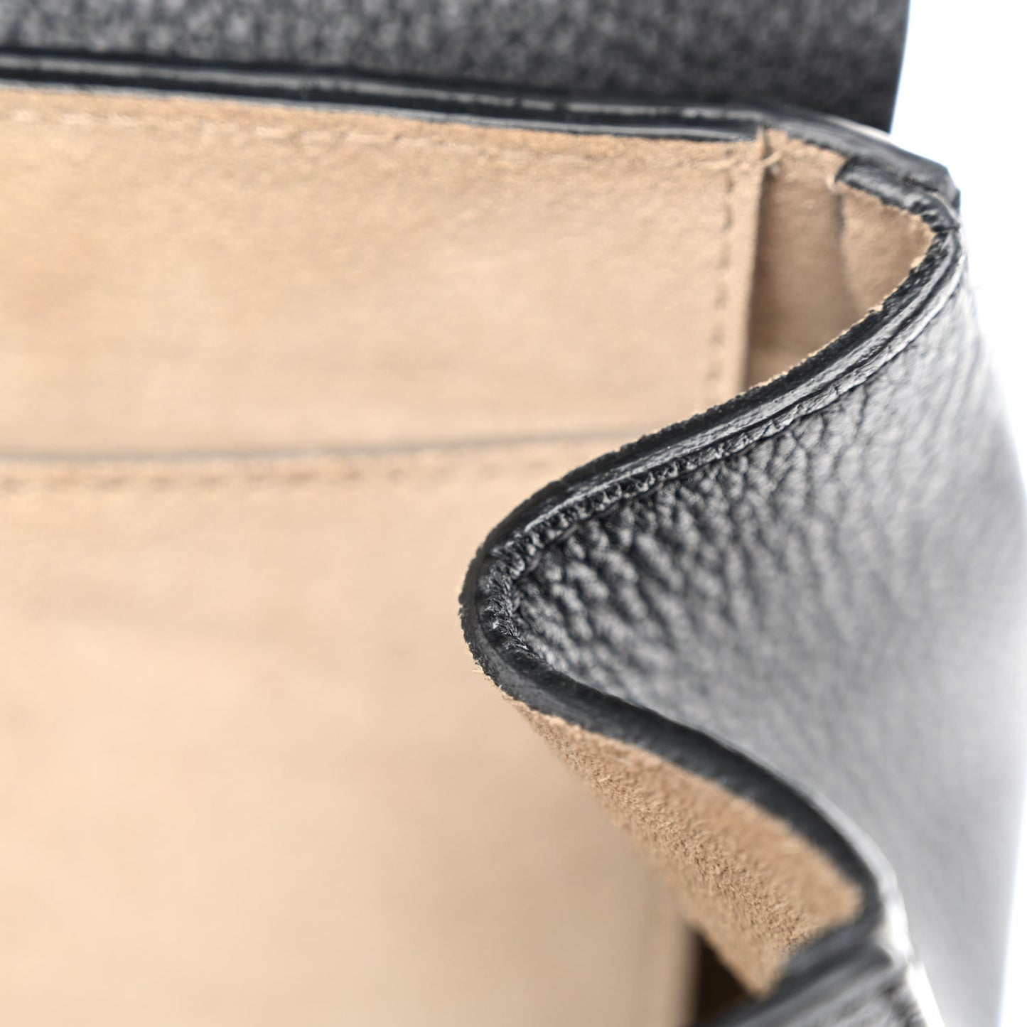 Grained Lambskin Drew Shoulder Bag Black