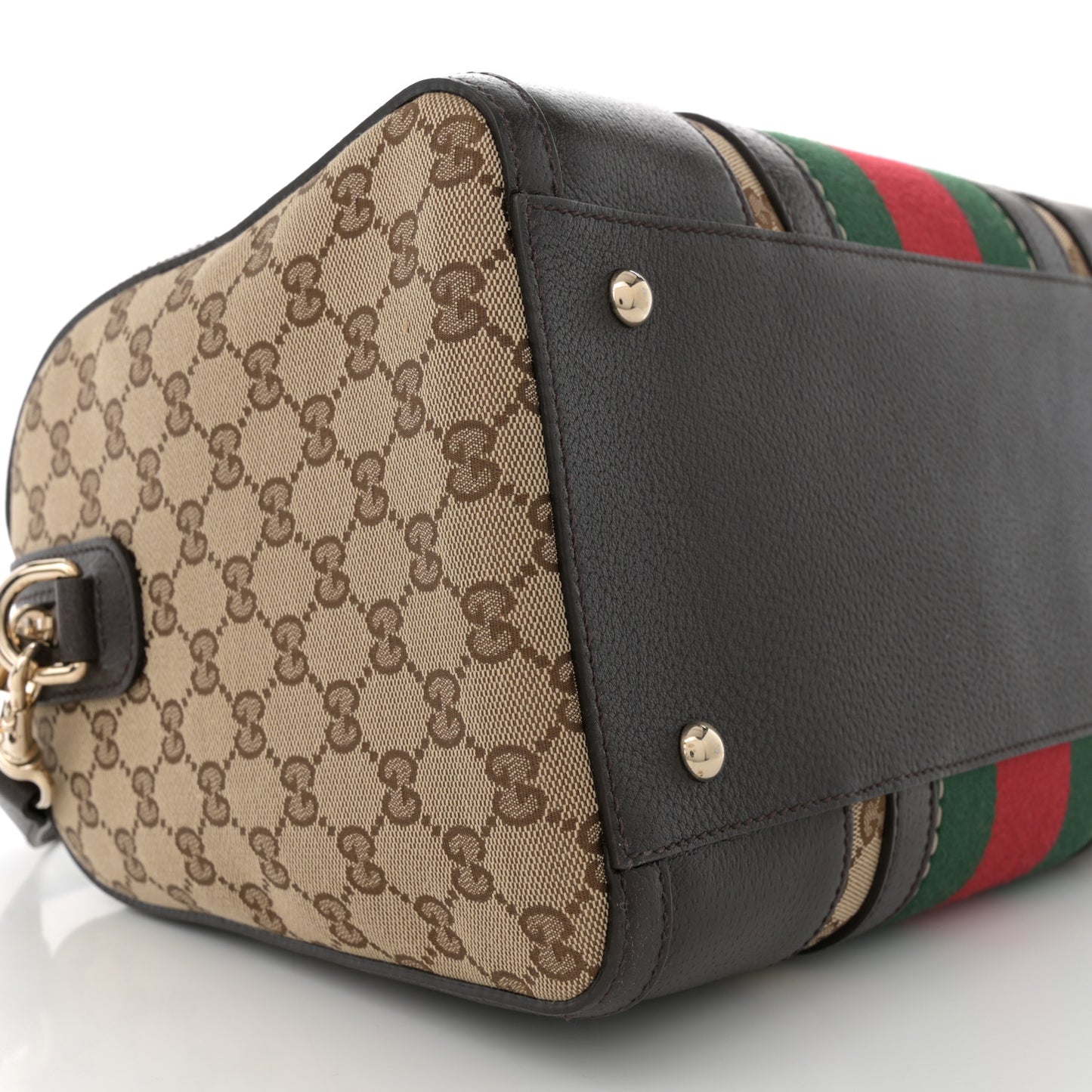 Monogram Vintage Web Medium Webby Bee Boston Dark Brown