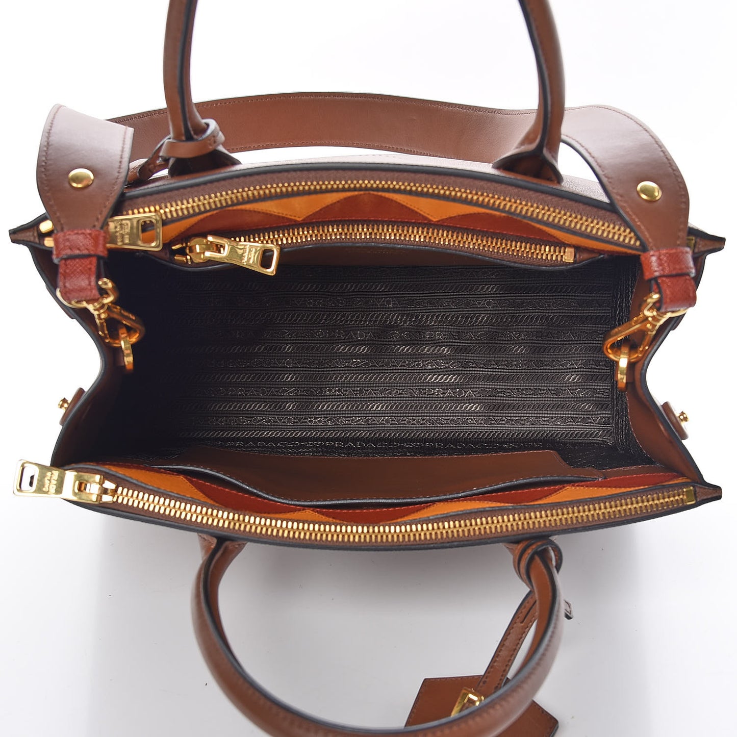 Saffiano City Calfskin Greche Paradigme Bag Palissandro