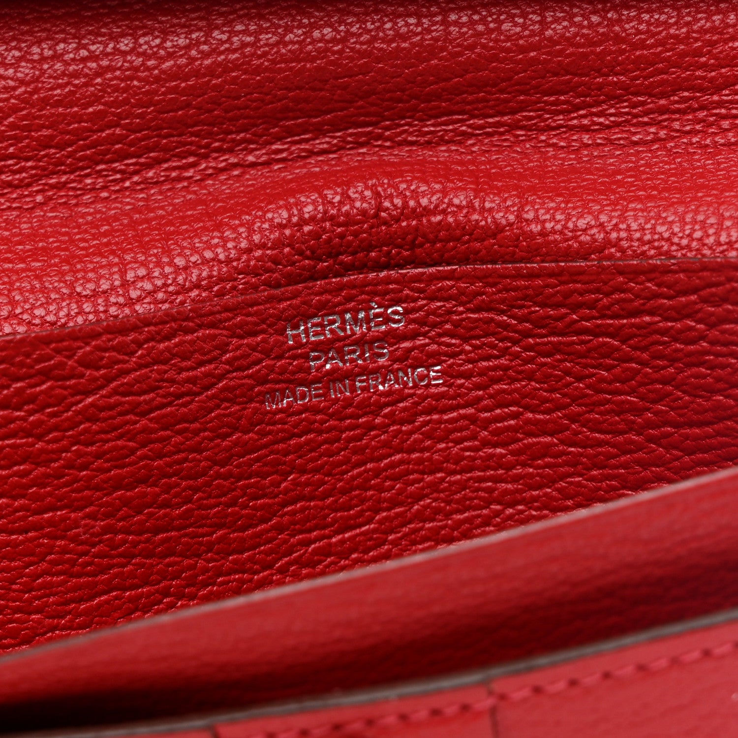 Hermes Chèvre Mysore Bi-Color Bearn Gusset Wallet Rose Lipstick Rouge Casaque 6 of 7