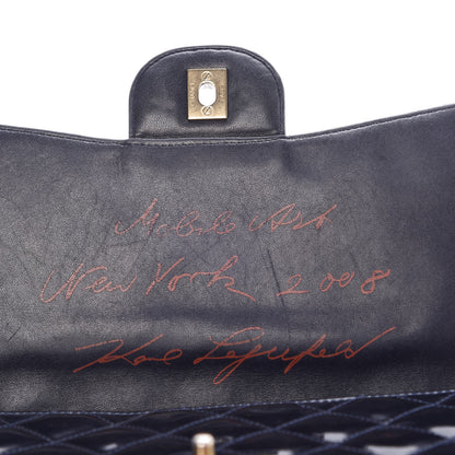 Chanel Patent Quilted Mobile Art Jumbo Single Flap Navy 8 of 17