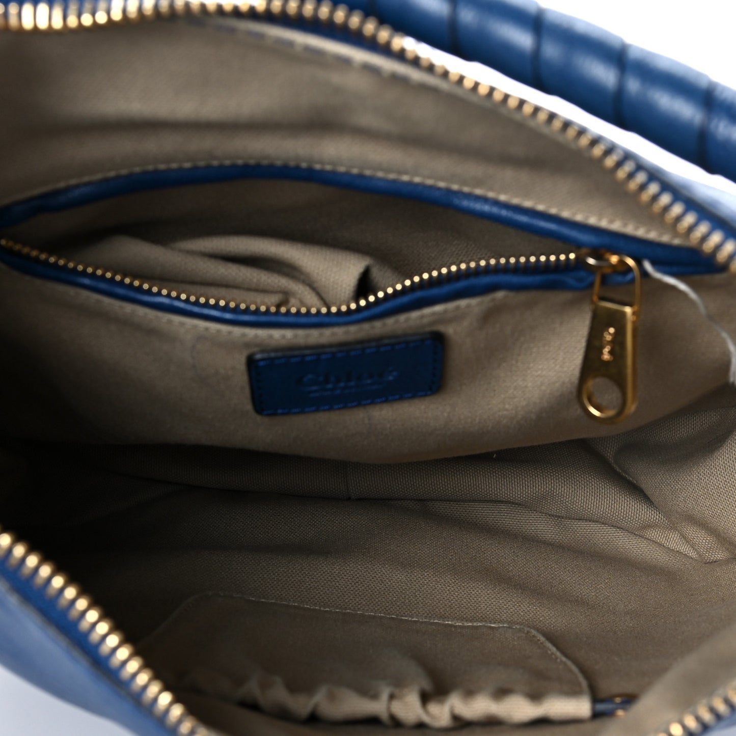 Calfskin Medium Marcie Nude Hobo Blue Velvet