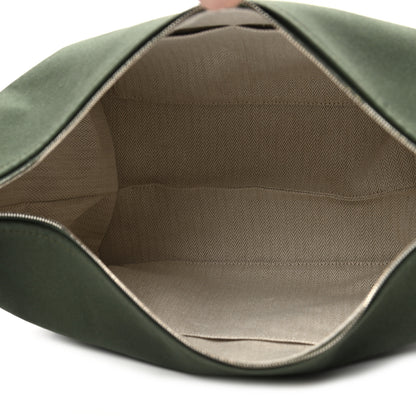 Hermes Canvas Large Bride-A-Brac Pouch Vert Foret 5 of 9