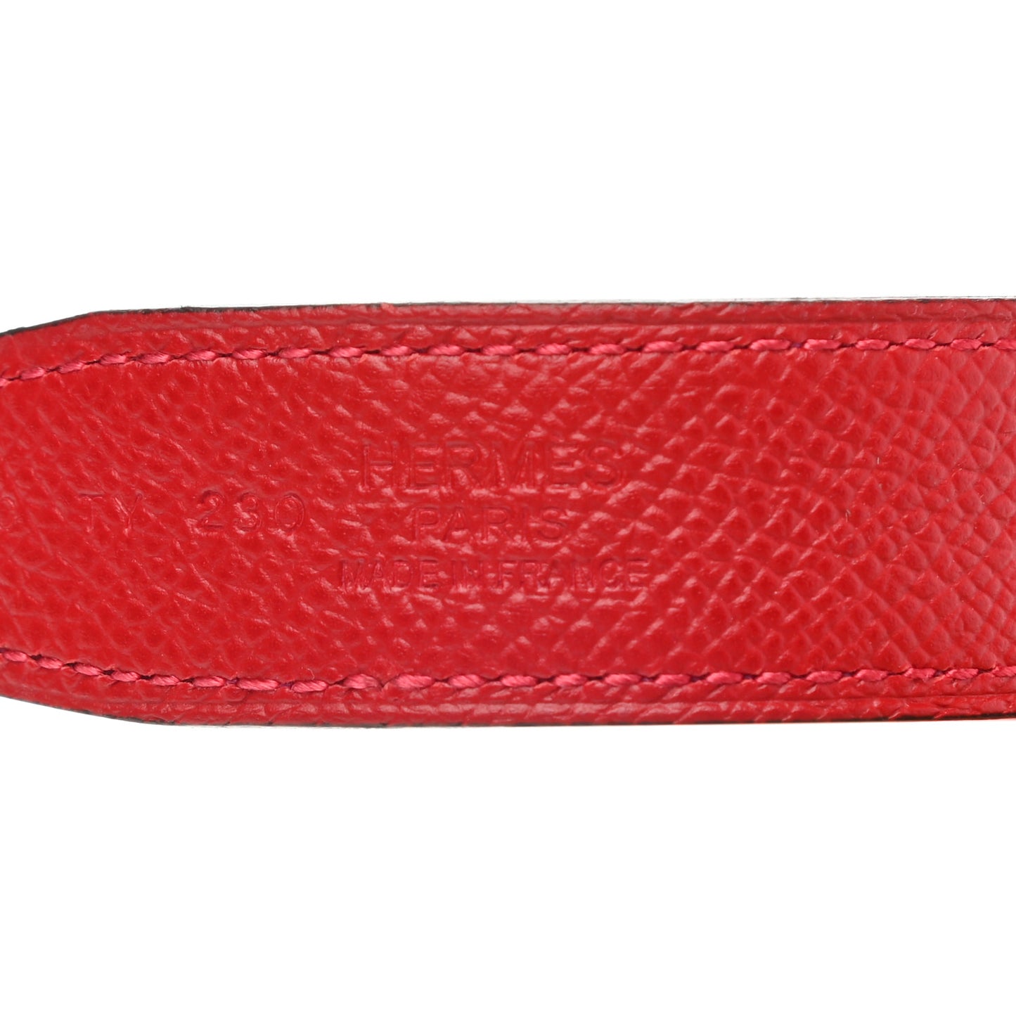 Epsom Swift 24mm Belt Strap 90 Magnolia Rouge Casaque