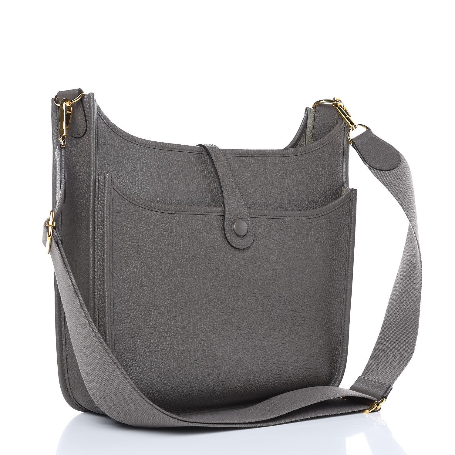 Hermes Taurillon Clemence Evelyne III PM Etain 3 of 11