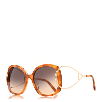 Chloe Acetate Oversized Sunglasses CE702S Blonde Havana 1 of 6