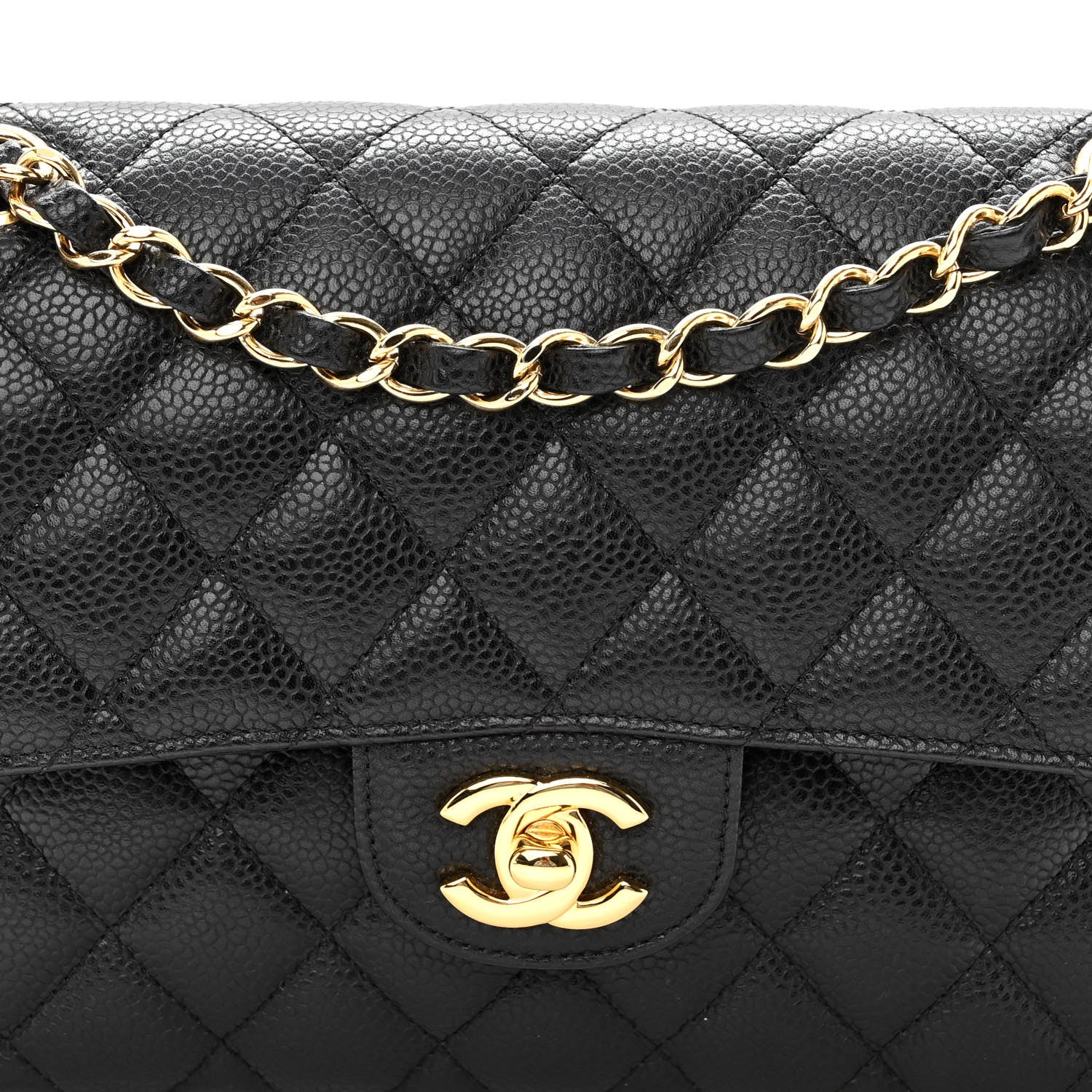 Chanel Caviar Quilted Small Double Flap Black 8 of 10