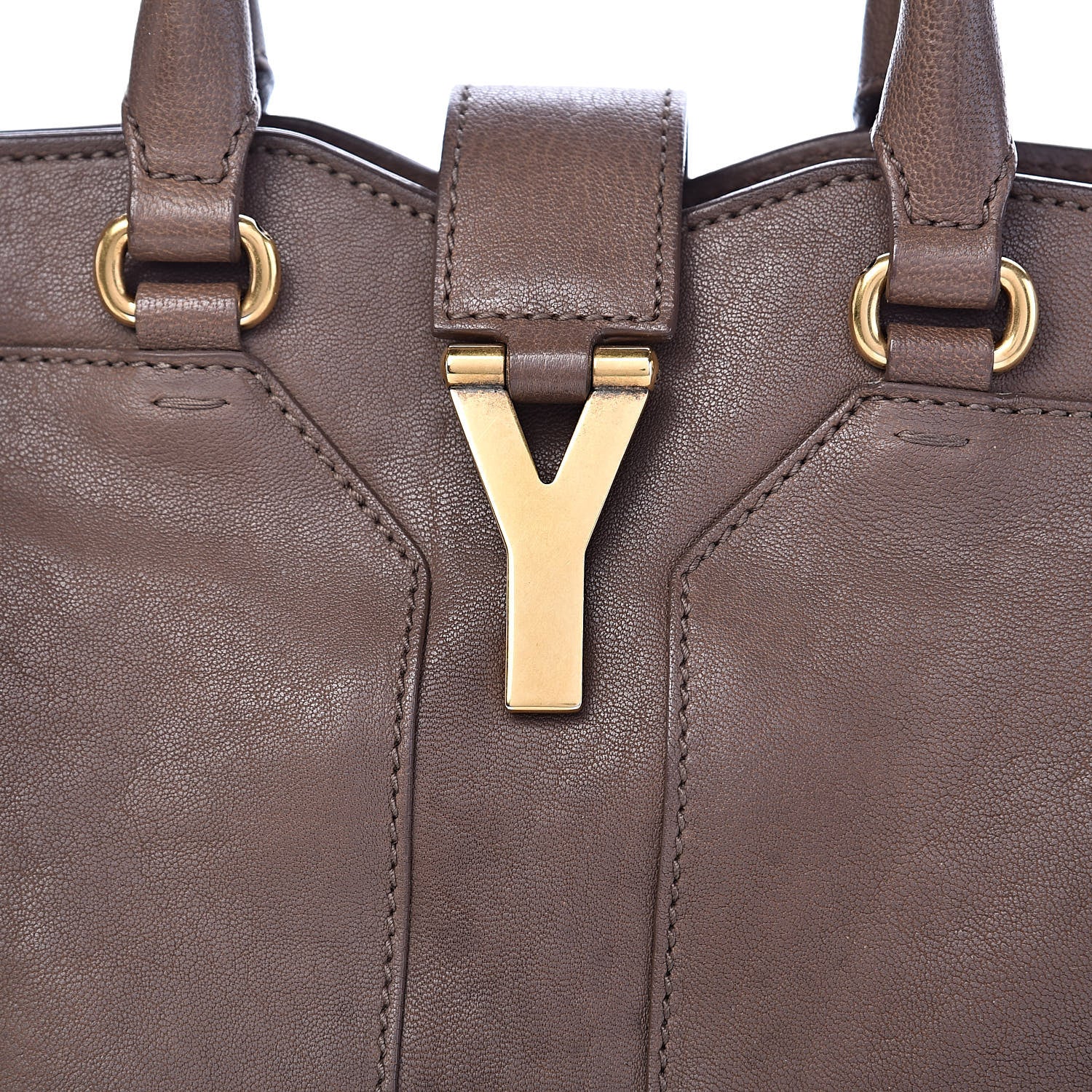 Saint Laurent Sheepskin Small Cabas ChYc Brown 17 of 17