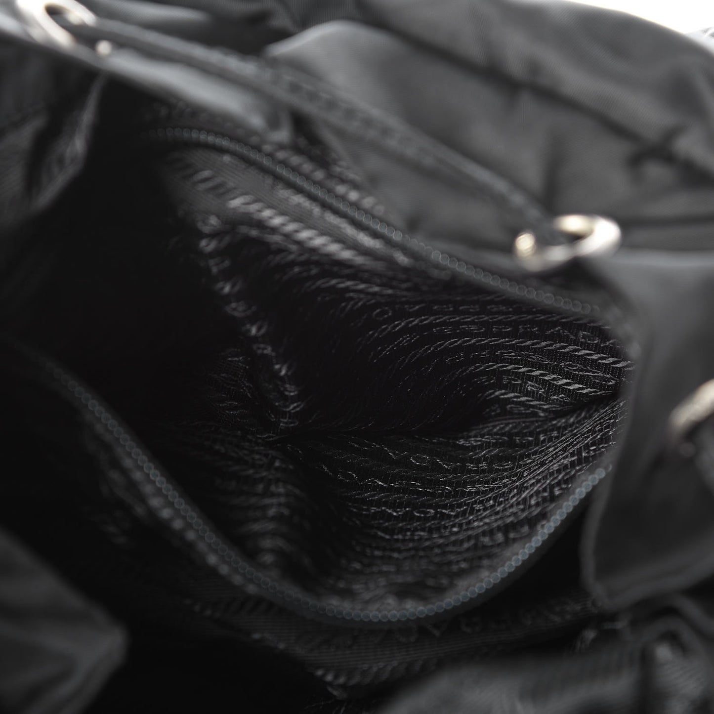 Nylon Vela Medium Backpack Black