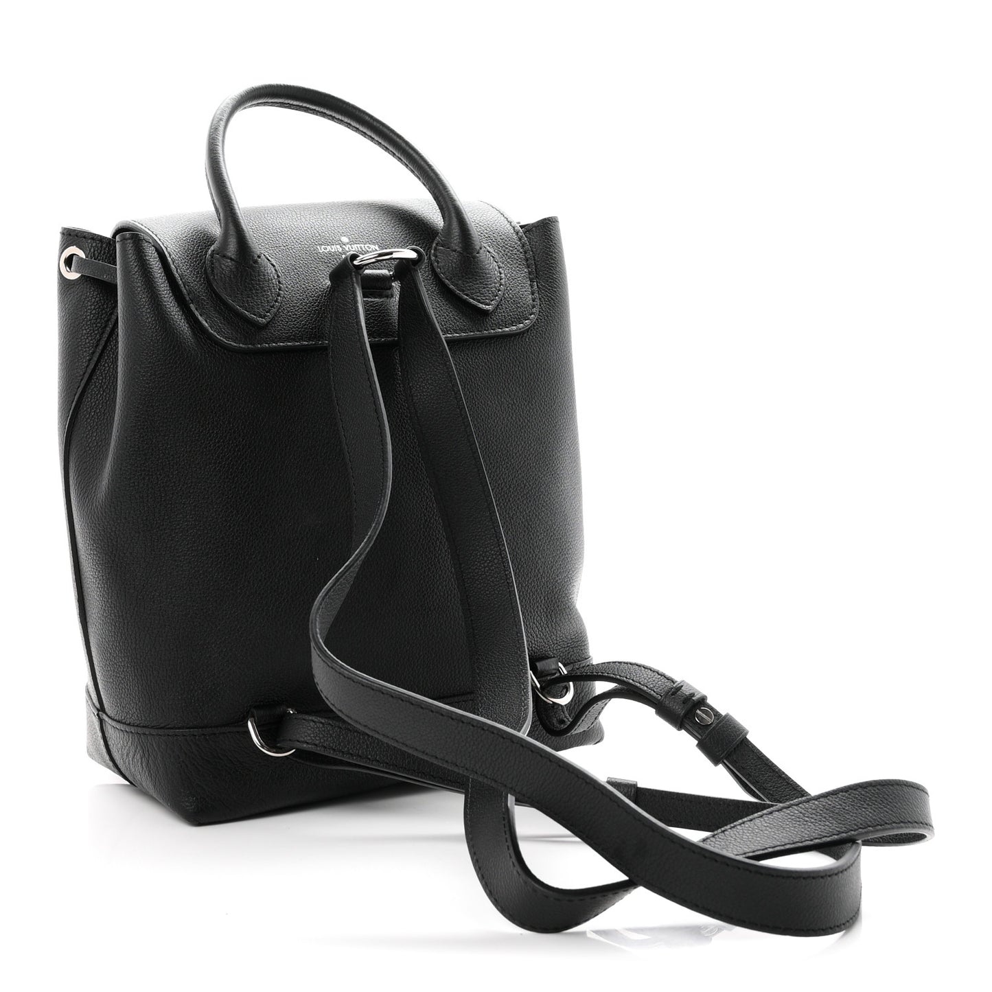 Calfskin Lockme Backpack Black