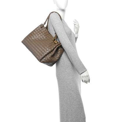 Bottega Veneta Nappa Intrecciato Large Andiamo Parachute Shoulder Bag Pinecone 2 of 10