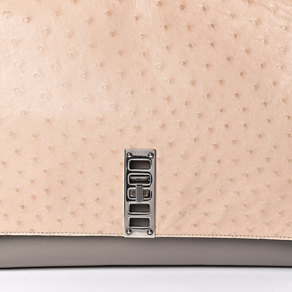 Proenza Schouler Ostrich Calfskin Suede PS Elliot Ciclo Pulver Ivory Black 26 of 26