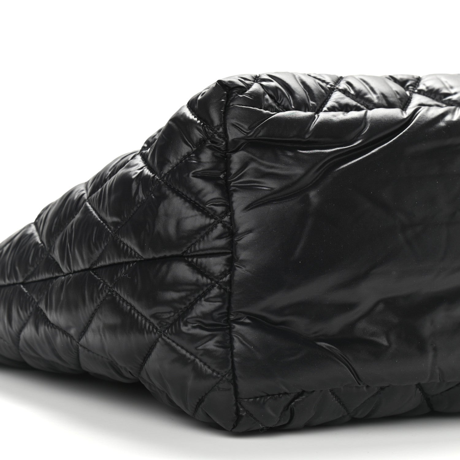 Chanel Nylon Quilted Small Coco Cocoon Tote Black 7 of 8