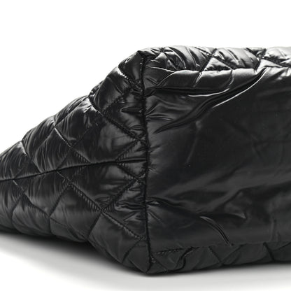 Chanel Nylon Quilted Small Coco Cocoon Tote Black 7 of 8