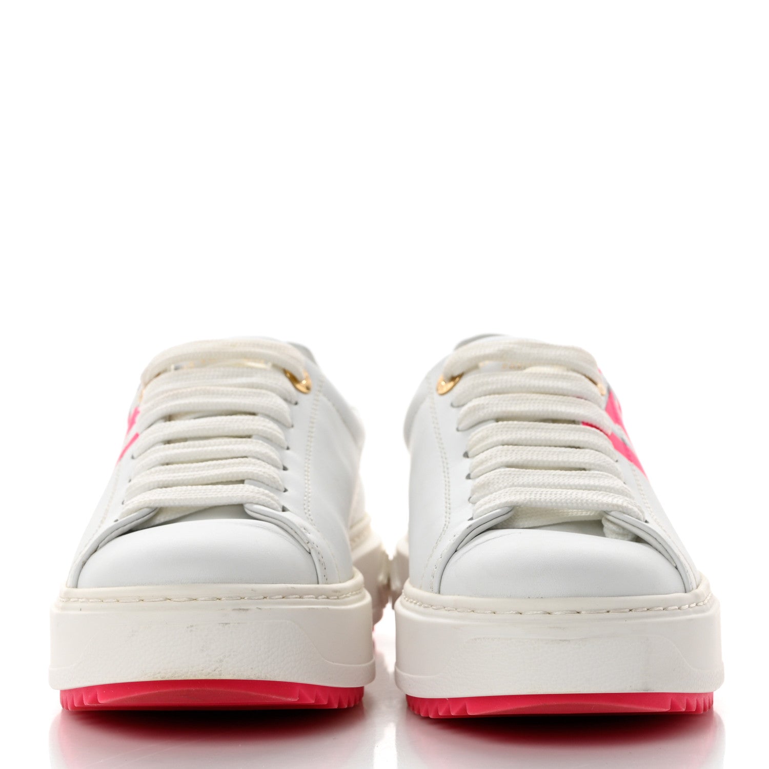 Louis Vuitton Monogram Time Out Sneakers 35 White Rose 2 of 8