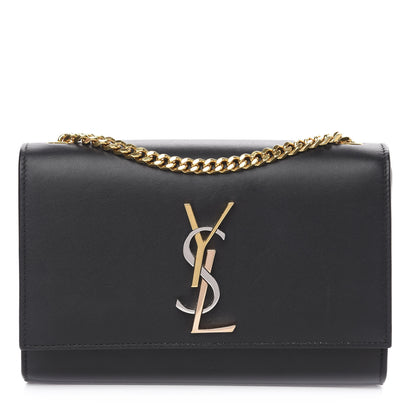 Saint Laurent Calfskin Small Monogram Kate Satchel Black 1 of 12