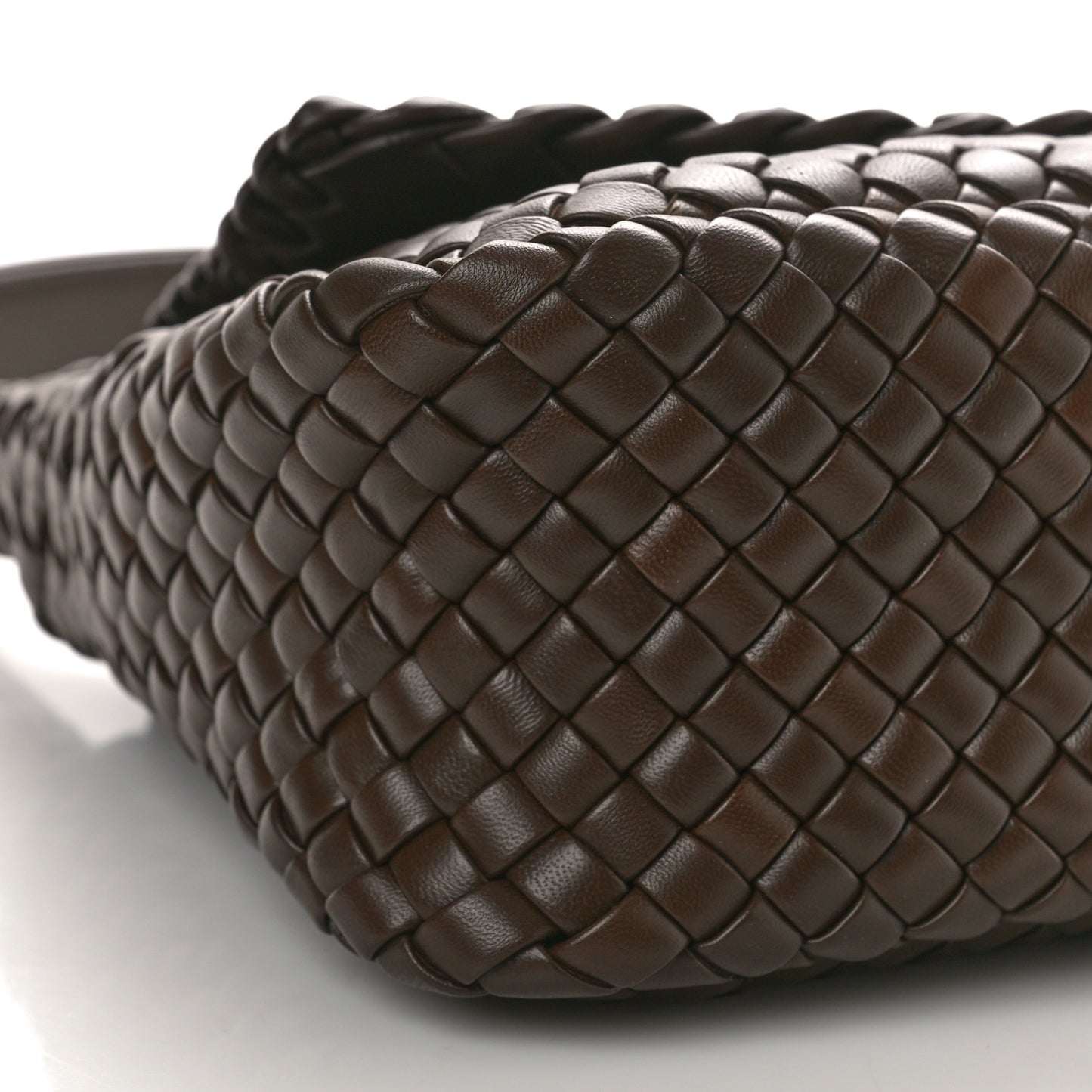 Nappa Intreccicio Padded Small Cobble Shoulder Bag Light Brown