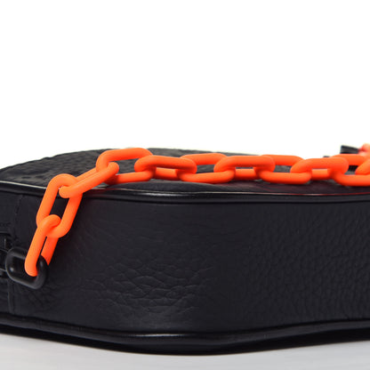 Louis Vuitton Taurillon Monogram Uniformes Solar Ray Soft Pochette Volga Belt Bag Black 7 of 8