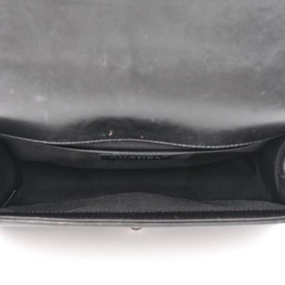 Chanel Lambskin Chevron Quilted Medium Boy Flap Black 5 of 14